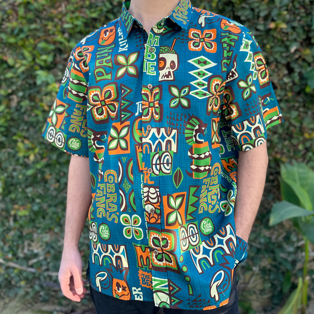 Jeff Granito's 'Mixed Drinks' Modern Fit Button-Up Shirt - Unisex - Ready to Ship!