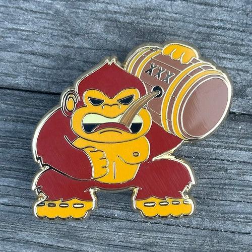 'Mario's Rum Barrel' Enamel Pin - Ready to Ship!