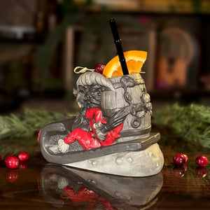 Krampus' Wicked Ride (Coal) - Ceramic Tiki Mug - Limited Edition / Limited Time Pre-Order