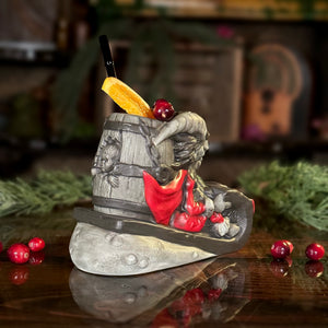 Krampus' Wicked Ride (Coal) - Ceramic Tiki Mug - Limited Edition / Limited Time Pre-Order