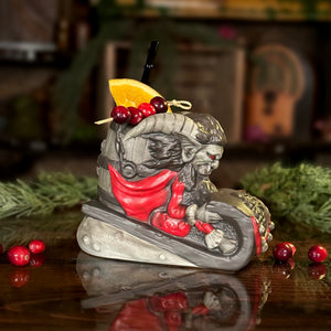 Krampus' Wicked Ride (Coal) - Ceramic Tiki Mug - Limited Edition / Limited Time Pre-Order