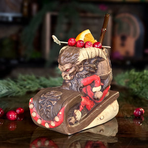 Krampus' Wicked Ride (Birch) - Ceramic Tiki Mug - Limited Edition / Limited Time Pre-Order