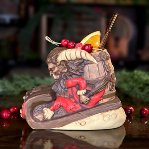 Krampus' Wicked Ride (Birch) - Ceramic Tiki Mug - Limited Edition / Limited Time Pre-Order