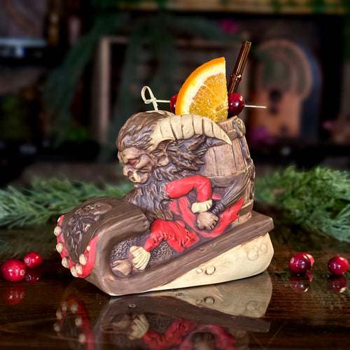 Krampus' Wicked Ride (Birch) - Ceramic Tiki Mug - Limited Edition / Limited Time Pre-Order