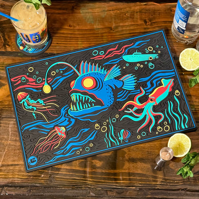 Jeff Granito's 'Dwellers of the Deep' Bar Mat (U.S. Shipping Included) - Pre-Order