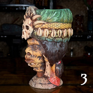 Thor's Tribal Chieftain Ceramic Tiki Mug - Each one is Unique - Limited Release of 10 (max edition of around 50) - Ready to Ship