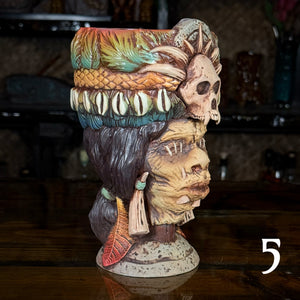 Thor's Tribal Chieftain Ceramic Tiki Mug - Each one is Unique - Limited Release of 10 (max edition of around 50) - Ready to Ship