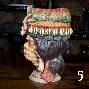 Thor's Tribal Chieftain Ceramic Tiki Mug - Each one is Unique - Limited Release of 10 (max edition of around 50) - Ready to Ship