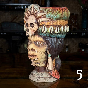 Thor's Tribal Chieftain Ceramic Tiki Mug - Each one is Unique - Limited Release of 10 (max edition of around 50) - Ready to Ship