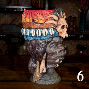 Thor's Tribal Chieftain Ceramic Tiki Mug - Each one is Unique - Limited Release of 10 (max edition of around 50) - Ready to Ship