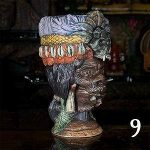 Thor's Tribal Chieftain Ceramic Tiki Mug - Each one is Unique - Limited Release of 10 (max edition of around 50) - Ready to Ship