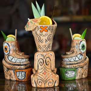 Tiki tOny's Enchanted Tiki Room Chanting Drummer ceramic Tiki Mug - Limited Edition / Limited Time Pre-Order