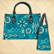 'Marine Tapa' Handbag and Zippered Wallet Set - Rolling Pre-Order / Ready to Ship!