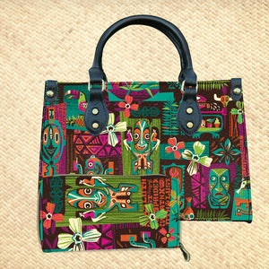 'Sin-Tiki' Handbag and Zippered Wallet Set - Rolling Pre-Order / Ready to Ship!