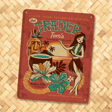 Jeff Granito's 'Paradise Island' Personalized Metal Sign - Pre-Order