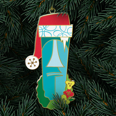 'Moai Christmas' Holiday Ornament - Pre-Order