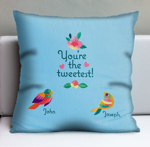 Jeff Granito's 'The Tweetest Mother's Day' Personalized Pillow Cover - U.S. Shipping Included -Pre-Order