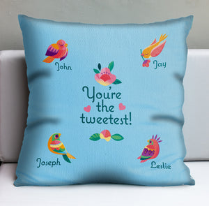 Jeff Granito's 'The Tweetest Mother's Day' Personalized Pillow Cover - U.S. Shipping Included -Pre-Order