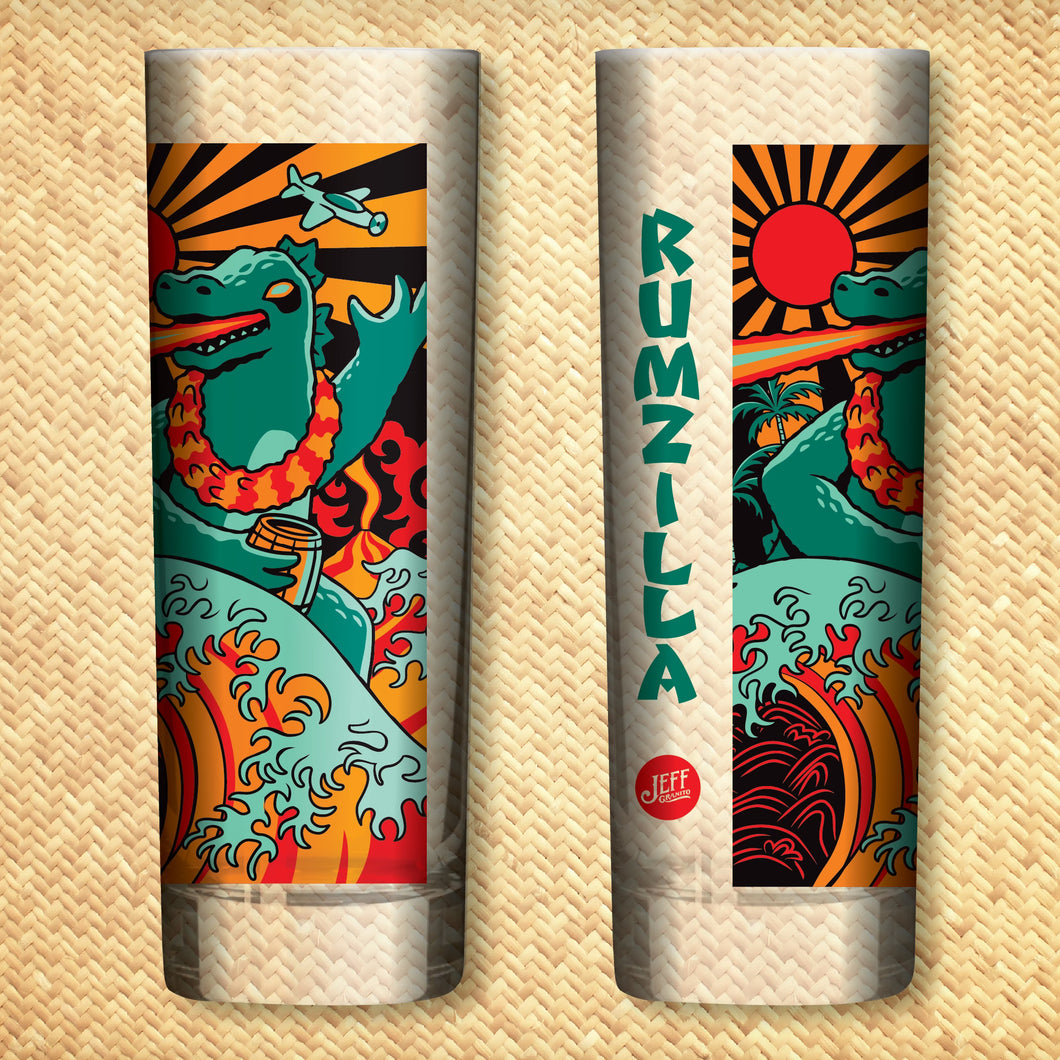 Jeff Granito's 'Rumzilla' Zombie Cocktail Glass - Ready to Ship!