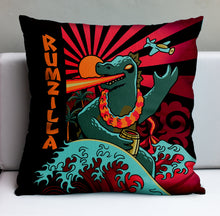 'Rumzilla' Pillow Cover - Ready to Ship!