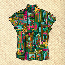 TikiLand Day 2025 'Lanai Enchantment' - Classic Aloha Button-Up Shirt - Womens - Pre-Order