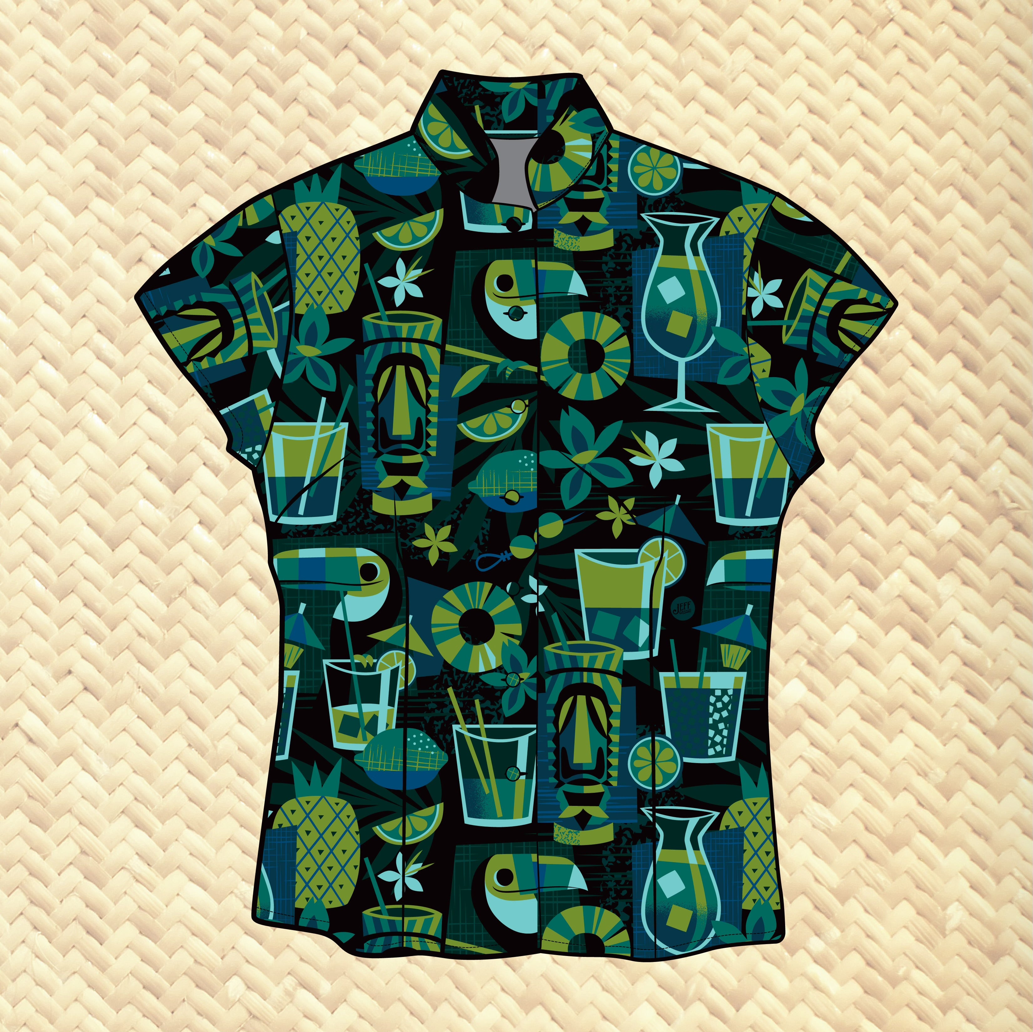 Jeff Granito's 'Toucan Trader 2nd Edition' - Womens Aloha Shirt