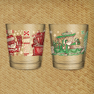 Tiki tOny's 'Trader Santa' Mai Tai Cocktail Glass - Pre-Order