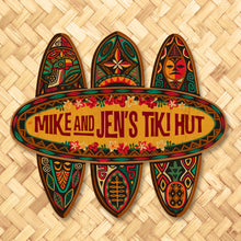 'Enchanted Tiki' Personalized Metal Bar Sign