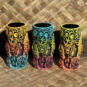 Crowded Hut Tiki Mug, designed by Ken Ruzic and sculpted by Thor - Limited Edition of 250 total - Glazed to Order, Ships in 1-2 Months