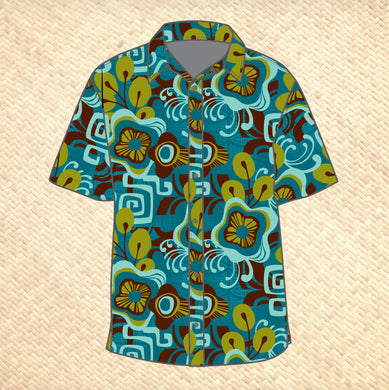 Jeff Granito's 'Mala Waikiki' Modern Fit with Flex Button-Up Shirt - Unisex - Pre-Order