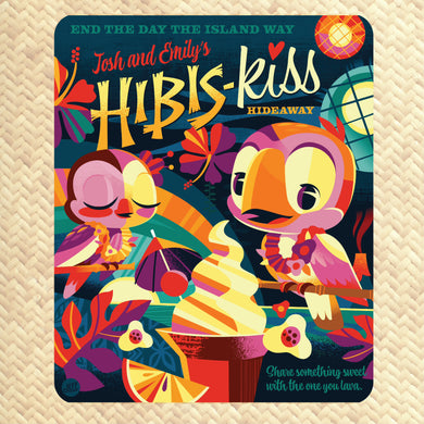 Jeff Granito's 'Hibis-Kiss Hideaway' Personalized Cozy Blanket - Pre Order