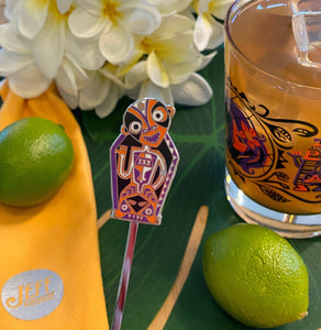 Rum Outta Time Metal Enamel Swizzle Stick - Ready to Ship!