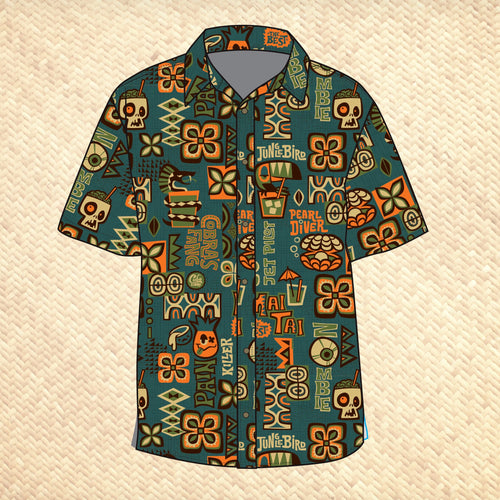 Jeff Granito's 'Mixed Drinks' Modern Fit Button-Up Shirt - Unisex - Pre-Order