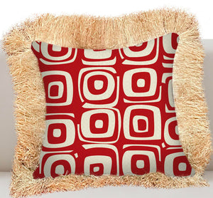 'Starlit Floral' Pillow Cover with Fringe - Ready to Ship!