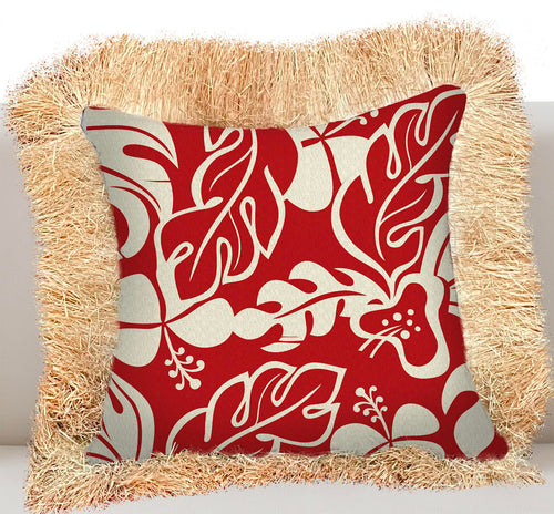 'Starlit Floral' Pillow Cover with Fringe - Ready to Ship!