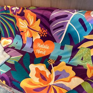 Jeff Granito's 'Aloha' Personalized Cozy Blanket - Pre Order