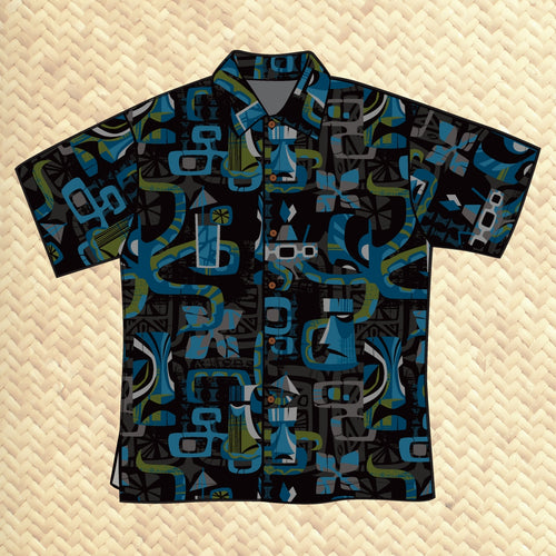 Jeff Granito's 'Suck 'Em Up' - Classic Aloha Button Up-Shirt - Unisex - Ready-to-Ship!