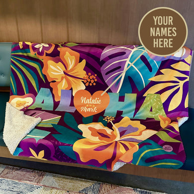 Jeff Granito's 'Aloha' Personalized Cozy Blanket - Pre Order